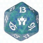 Green Fifth Dawn D20 Die
