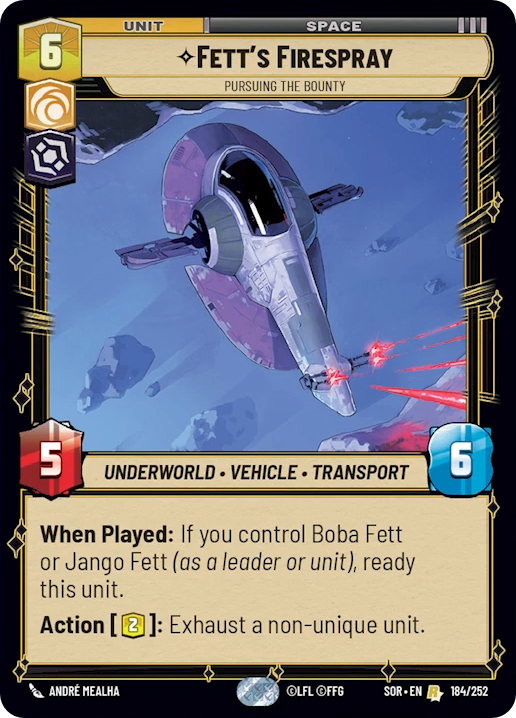 Fett's Firespray - Pursuing the Bounty