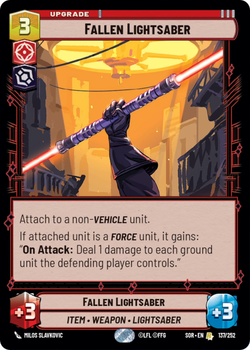 Fallen Lightsaber