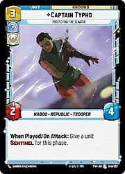 Captain Typho - Protecting the Senator