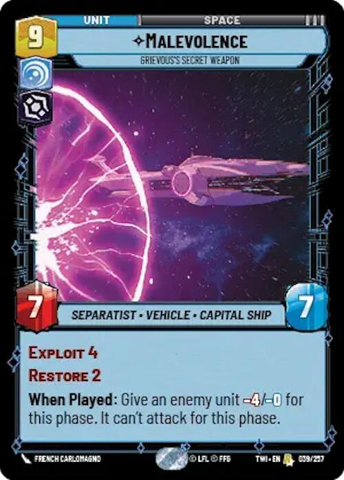 Malevolence - Grievous’s Secret Weapon