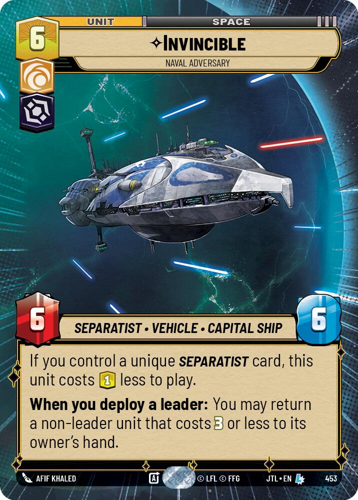 Invincible - Naval Adversary