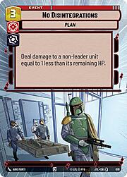 No Disintegrations