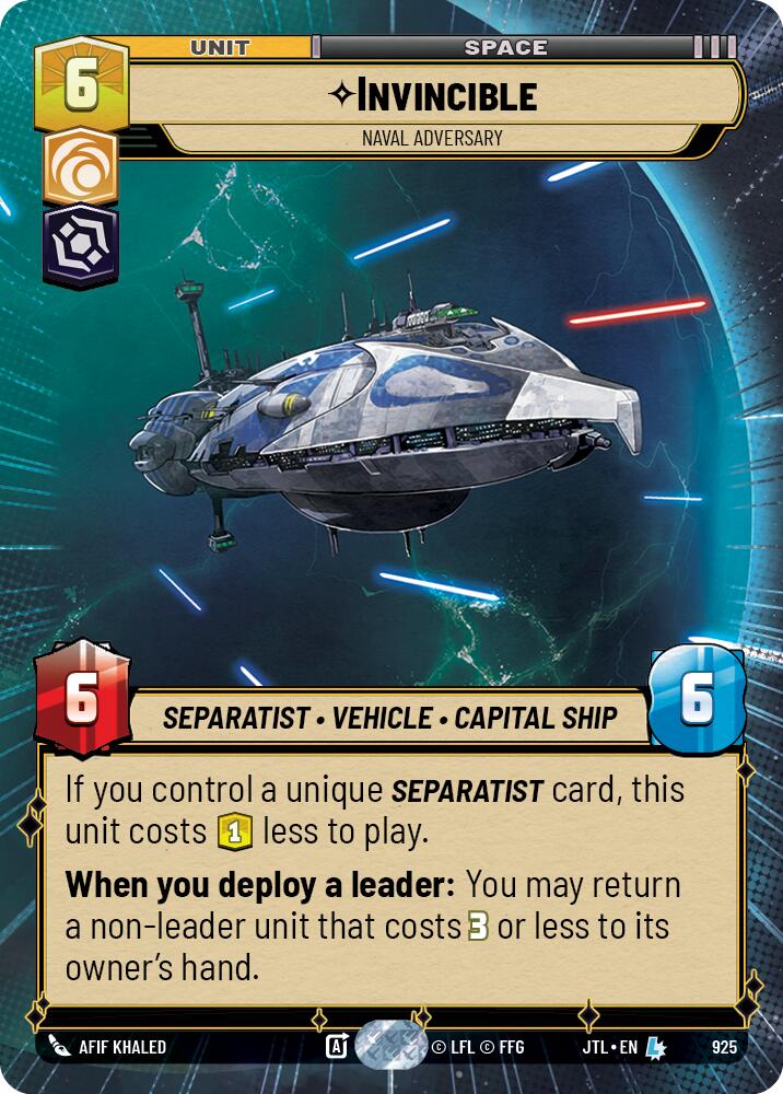 Invincible - Naval Adversary