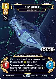 Invincible - Naval Adversary