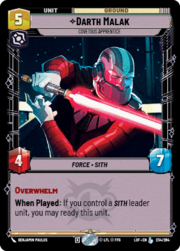 Darth Malak - Covetous Apprentice