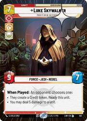 Luke Skywalker - Profit or Be Destroyed