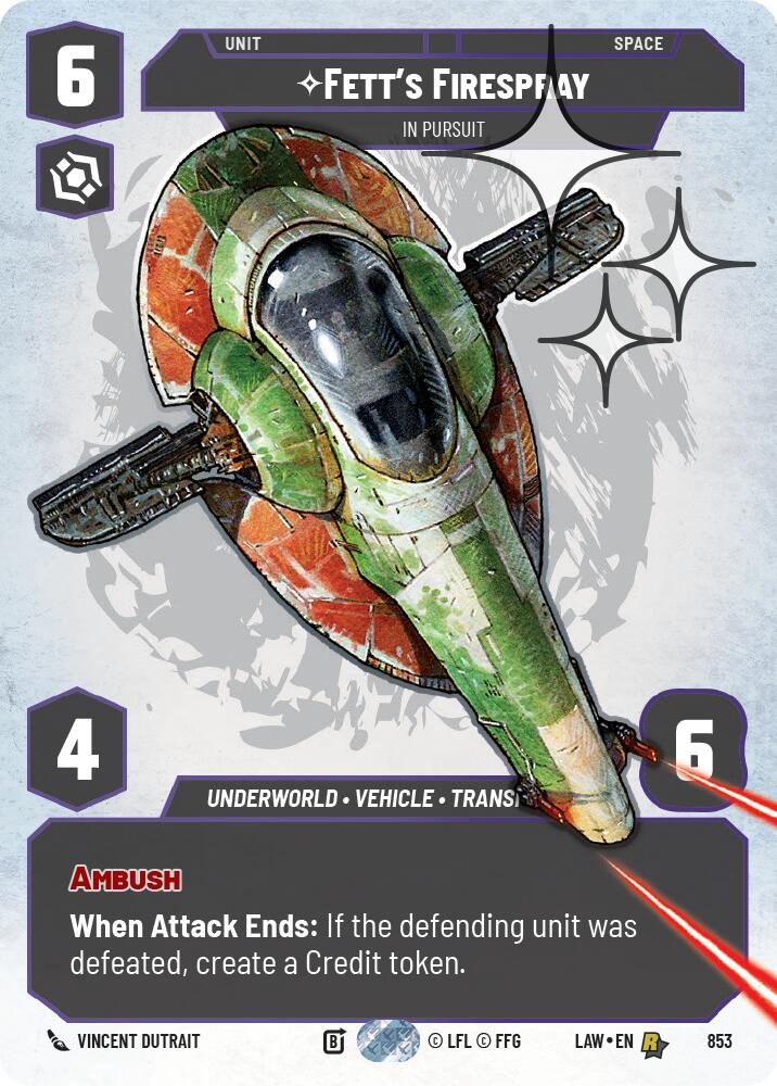 Fett's Firespray - In Pursuit