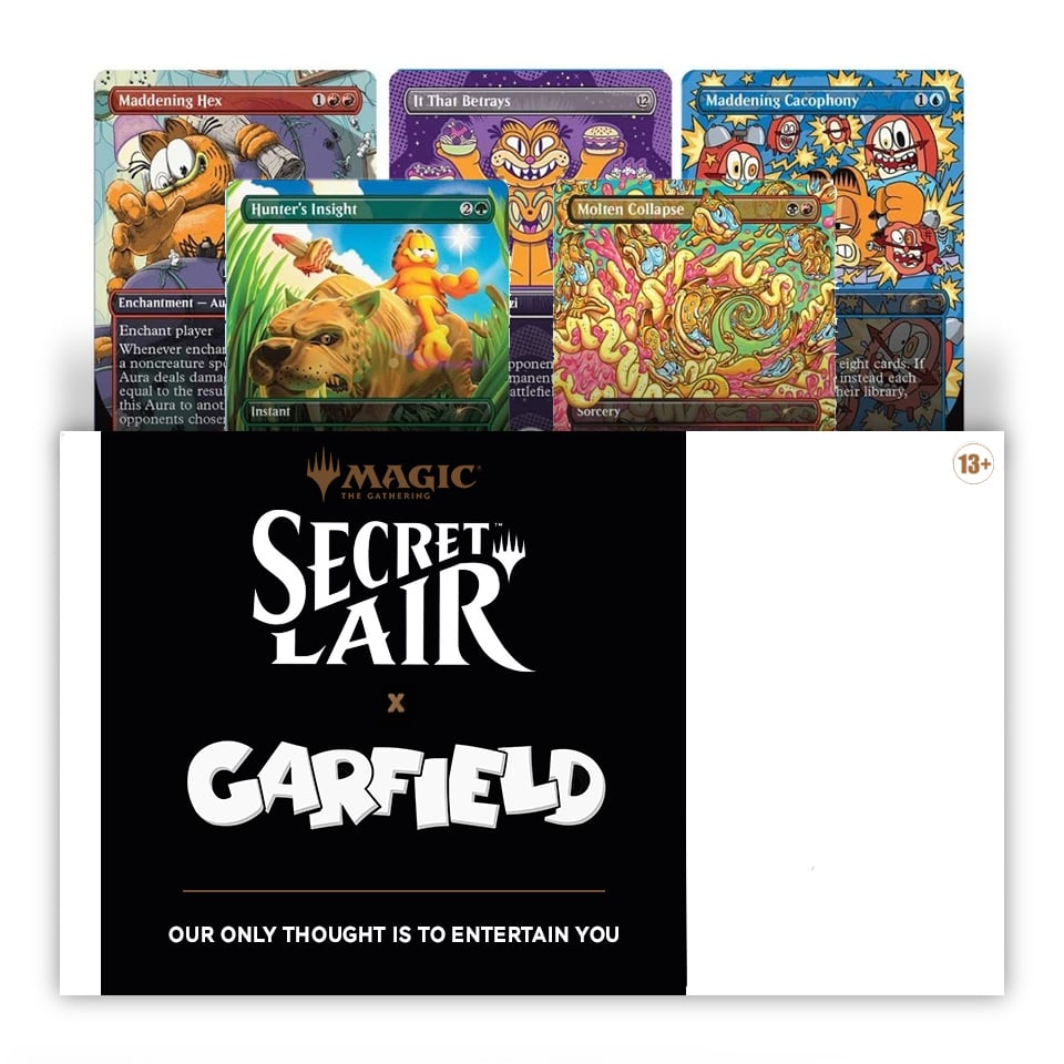 Secret Lair x Garfield: Our Only Thought Is to Entertain You