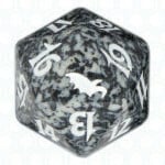 Black Shadowmoor D20 Die