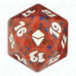 Red Zendikar D20 Die