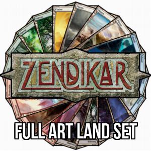 Zendikar Full Art Basic Land Set