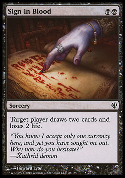 Sign in Blood