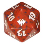 Red Dark Ascension D20 Die