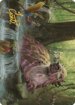 Art Series: Basking Capybara