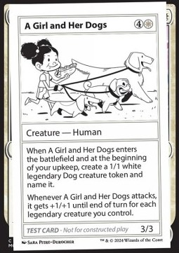 A Girl and Her Dogs