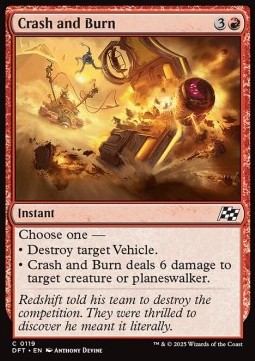 Crash and Burn