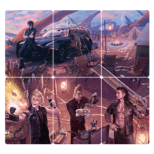 FINAL FANTASY Holiday Release | "Camp Comrades" Scene Art Cards Set