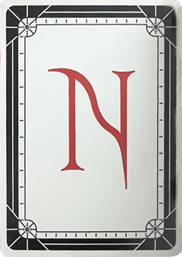 An Encyclopedia of Magic Face Card "N"