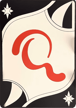 An Encyclopedia of Magic Face Card "Q"