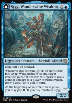 Sygg, Wanderwine Wisdom // Sygg, Wanderbrine Shield