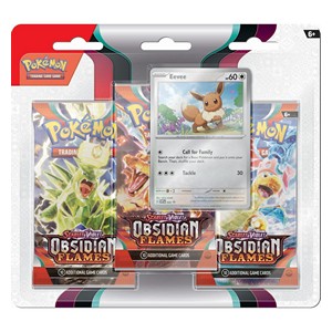 Obsidian Flames: Eevee 3-Pack Blister