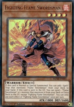 Fighting Flame Swordsman