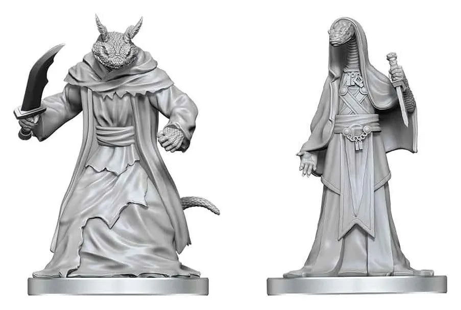 Pathfinder Battles Deep Cuts Unpainted Miniature Zyss & Aapoph Serpentfolk 13 cm