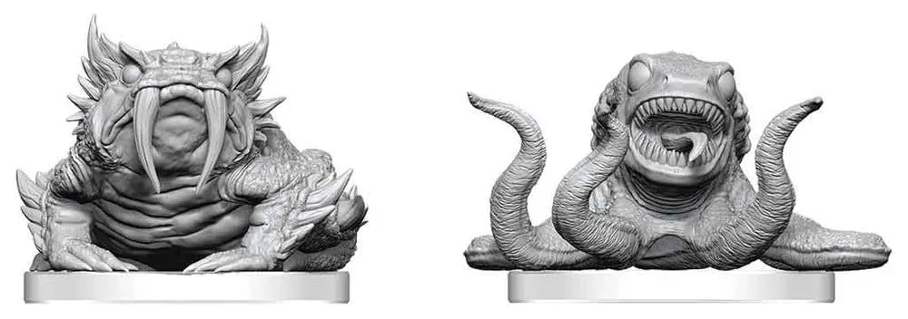 Pathfinder Battles Deep Cuts Unpainted Miniature Bogwid & Slurk 13 cm