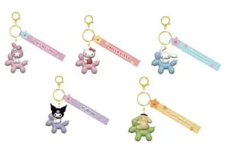 Sanrio Balloon Series Keychain with Hand Strap Hello Kitty and Friends Display (12)