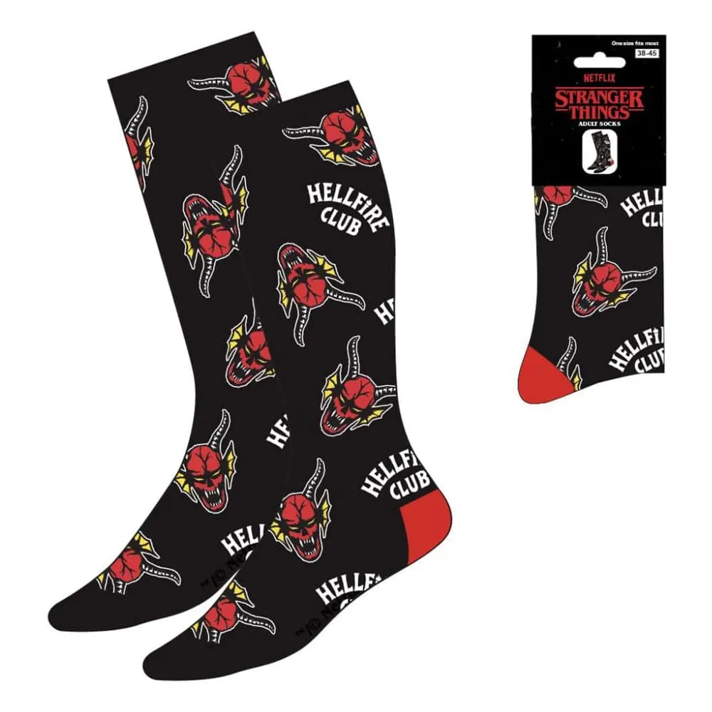 Stranger Things Socks Hellfire Club AOP 38-45 