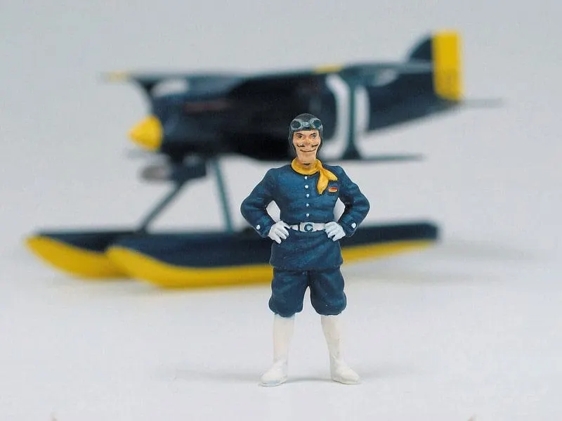 Porco Rosso model kit with figure 1/48 Curtiss R3C-0 Seaplane & Curtis