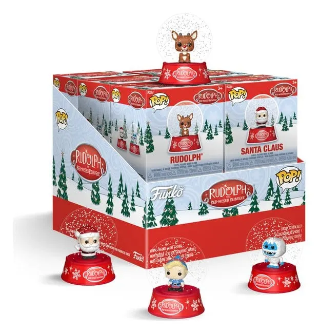 Rudolph the Red-Nosed Reindeer Mystery Minis Snow Globes 12 pc 5 cm Blind Box Display (12)