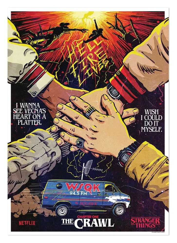 Stranger Things 5 Art Print The Crawl Limited Edition 42 x 30 cm          