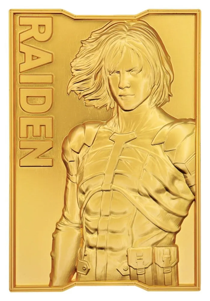 Metal Gear Solid 2 Ingot Raiden 24k Gold Plated Limited Edition 