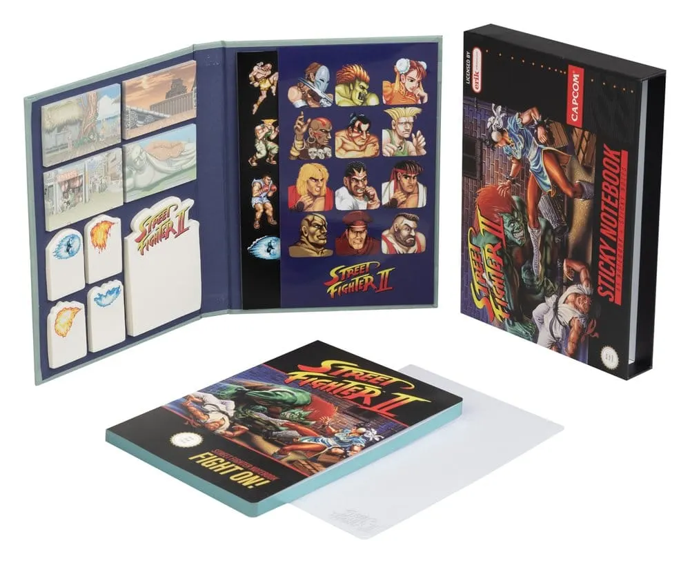 Street Fighter Premium Notebook with Sticky Notes and Cover A5 