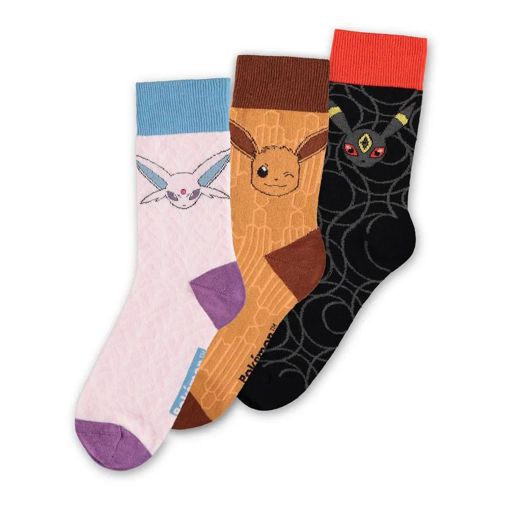 Pokémon Socks 3-Pack Eevee Evolution 2.0 43-46 