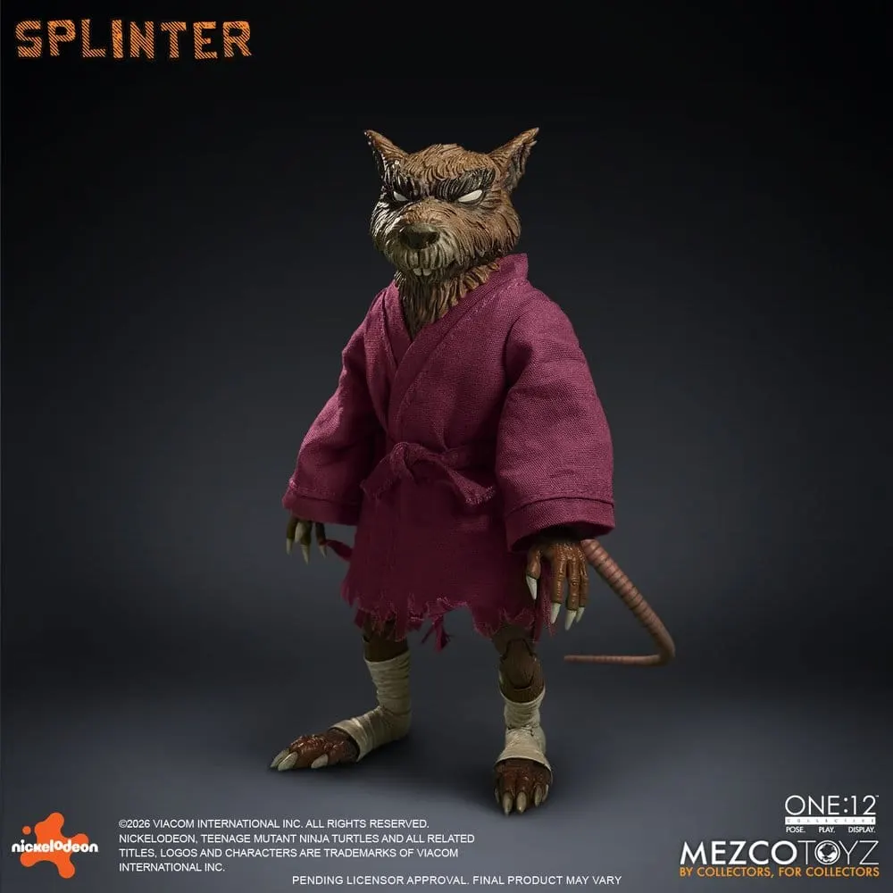 Teenage Mutant Ninja Turtles One:12 Collective Action Figure 1/12 Splinter 17 cm