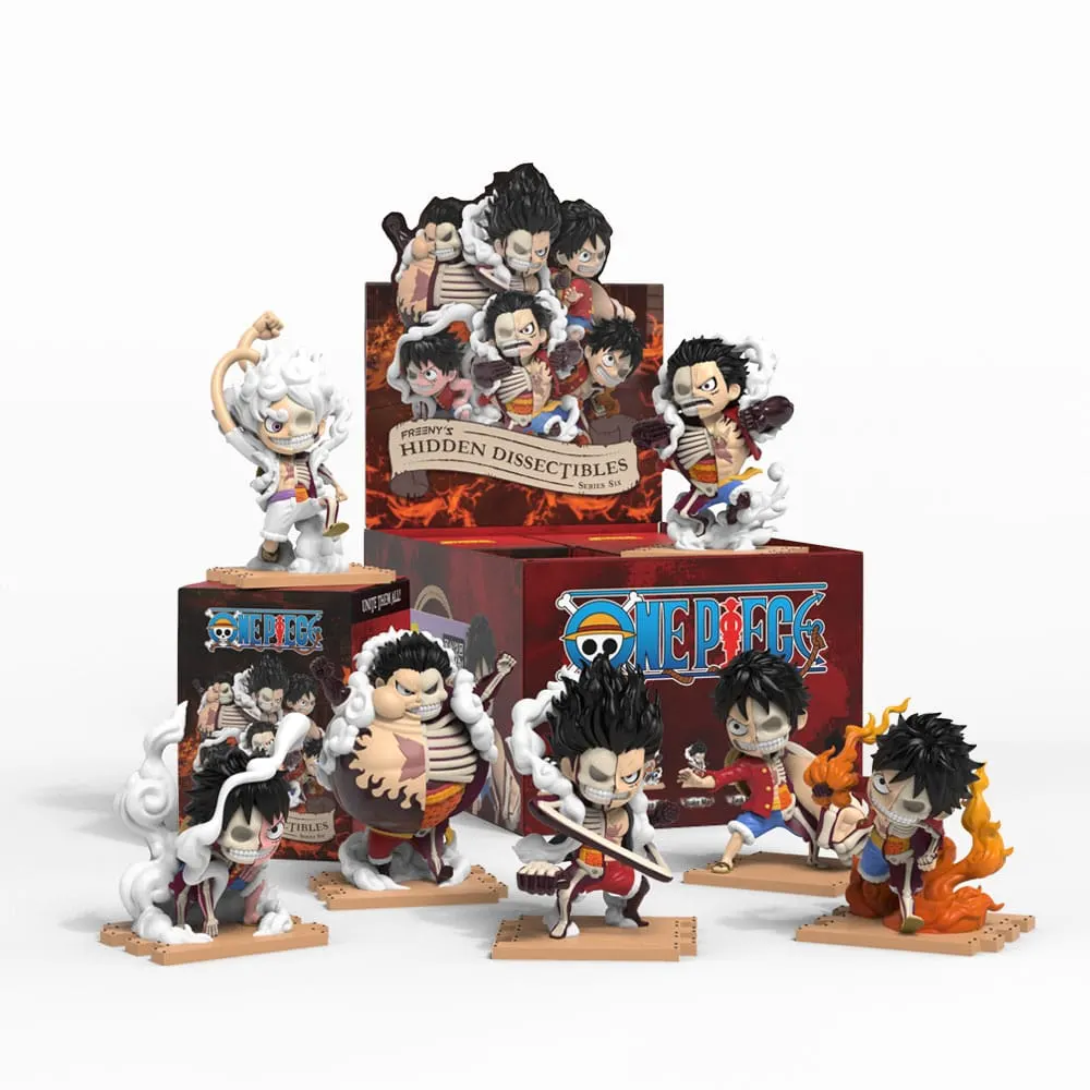One Piece Blind Box Hidden Dissectibles Series 6 (Luffy Gear's) Display (6) 