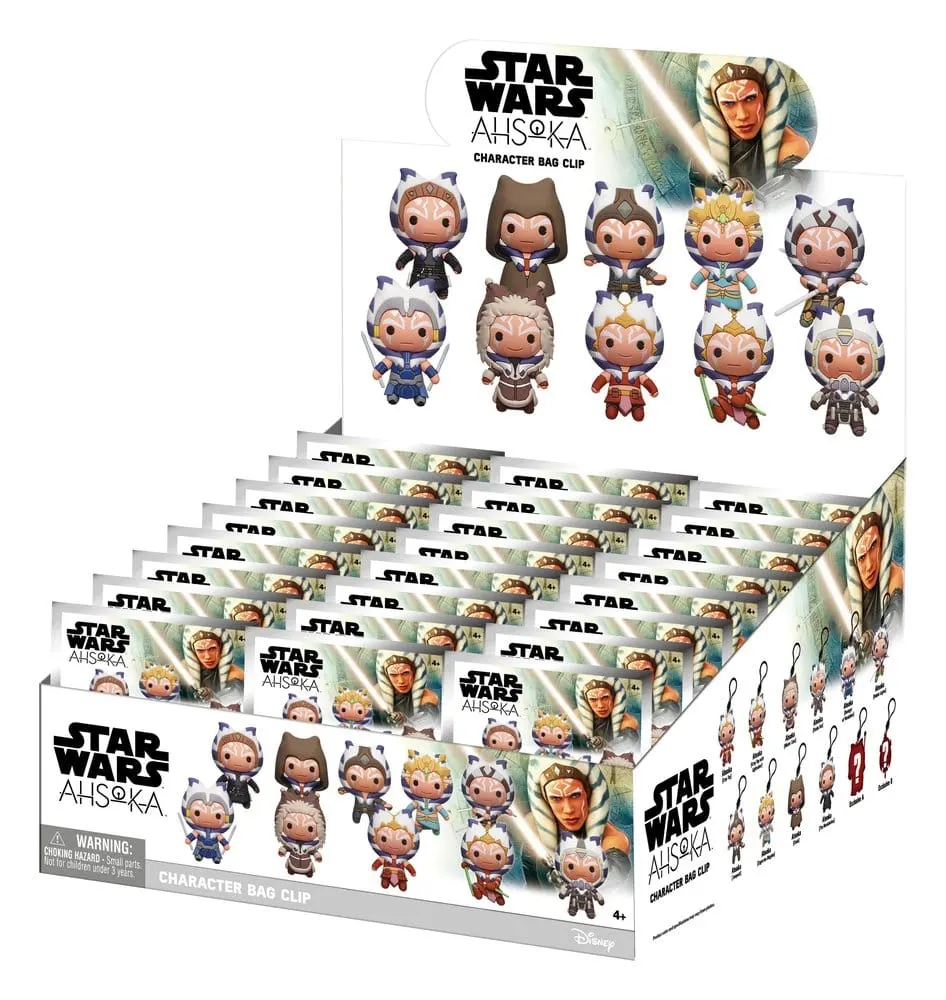 Star Wars Ahsoka 3D PVC Bag Clips Series 1 Blind Bag Display (24)
