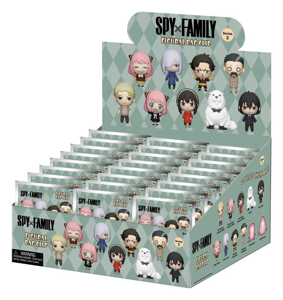 Spy x Family 3D PVC Bag Clips Series 2 Display (24)