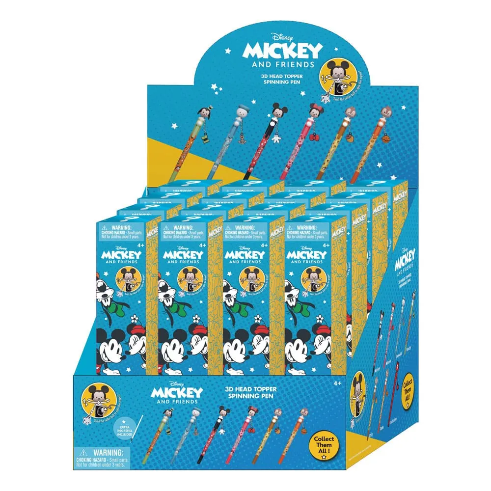 Mickey and Friends 3D Head Topper Spinning Pen Blind Box Display (16)