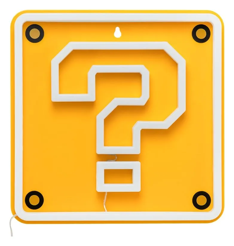 Super Mario LED Neon Wall Lamp Question Block 24 x 24 cm