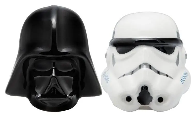 Star Wars Salt and Pepper Shakers Darth Vader and Stormtrooper