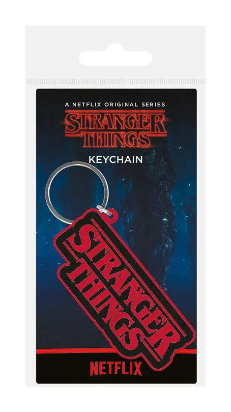 Stranger Things Rubber Keychain Logo 6 cm
