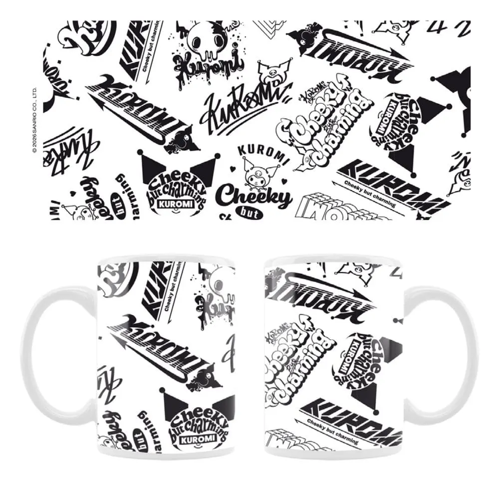 Sanrio Mug Kuromi Street logos