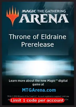 Arena Code Card