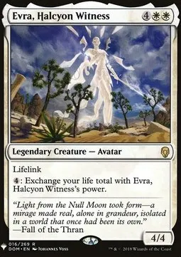 Evra, Halcyon Witness