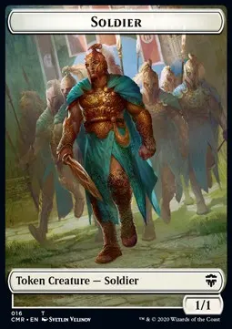 Soldier Token (W 1/1) // Elephant Token (G 3/3)
