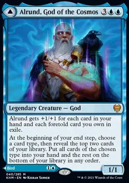 Alrund, God of the Cosmos // Hakka, Whispering Raven